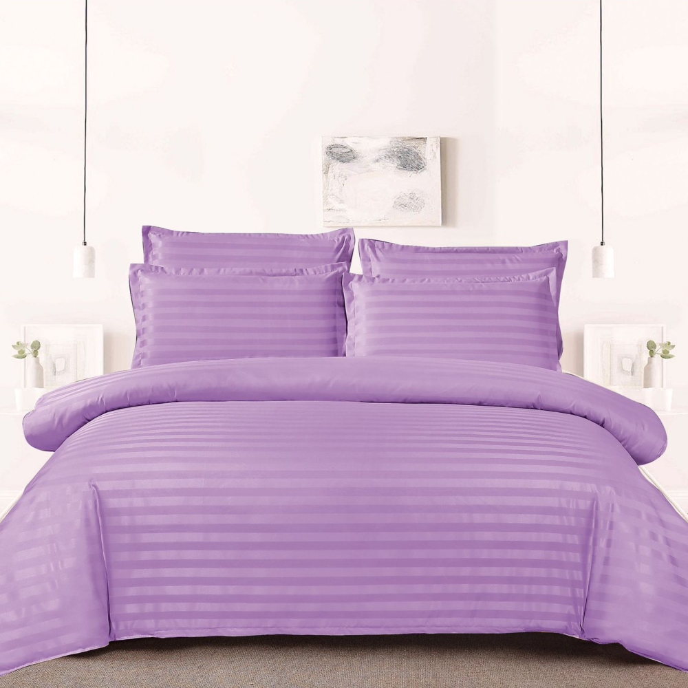 Lenjerie damasc Sky Home 1 persoana lila Lenjerie damasc Sky Home 1 persoana lila