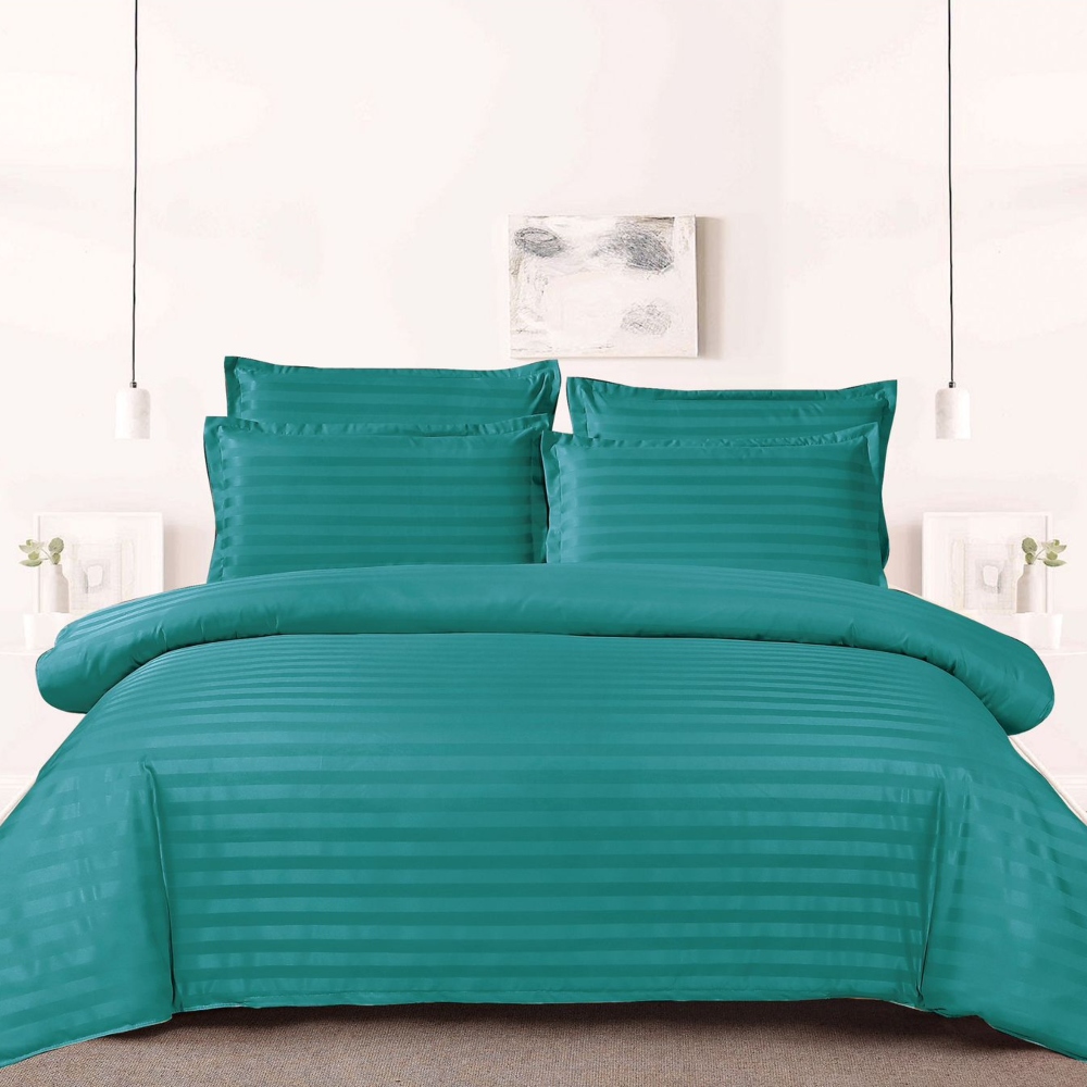 Lenjerie damasc Sky Home 1 persoana turcoaz Lenjerie damasc Sky Home 1 persoana turcoaz