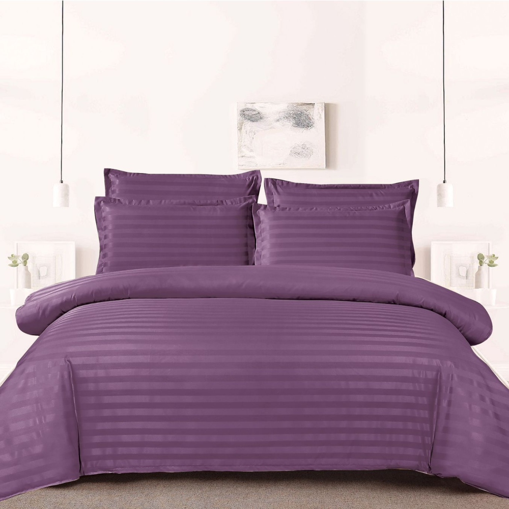 Lenjerie damasc Sky Home 1 persoana violet Lenjerie damasc Sky Home 1 persoana violet