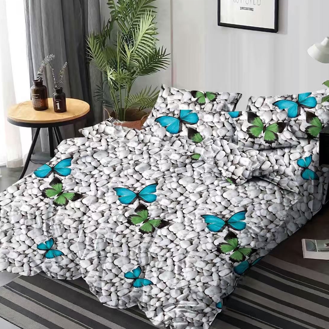 lenjerie gri cu pietre lenjerie gri cu pietre