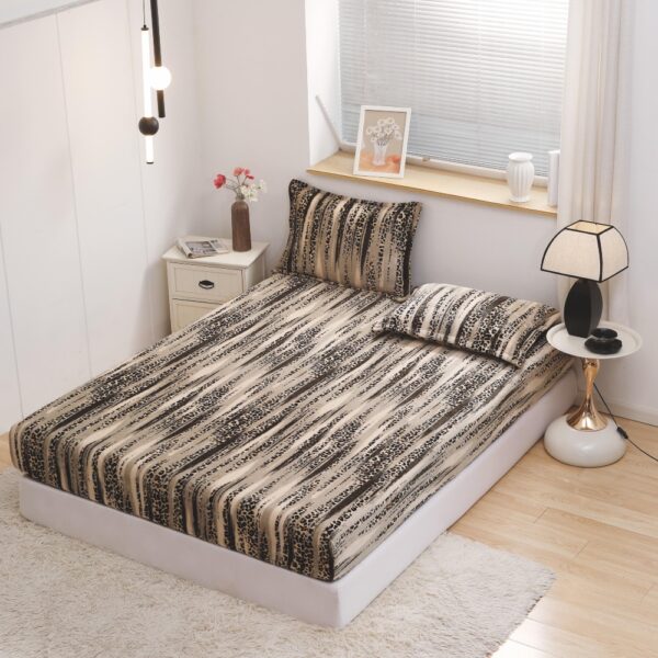 husa de pat cocolino cu dungi colorate