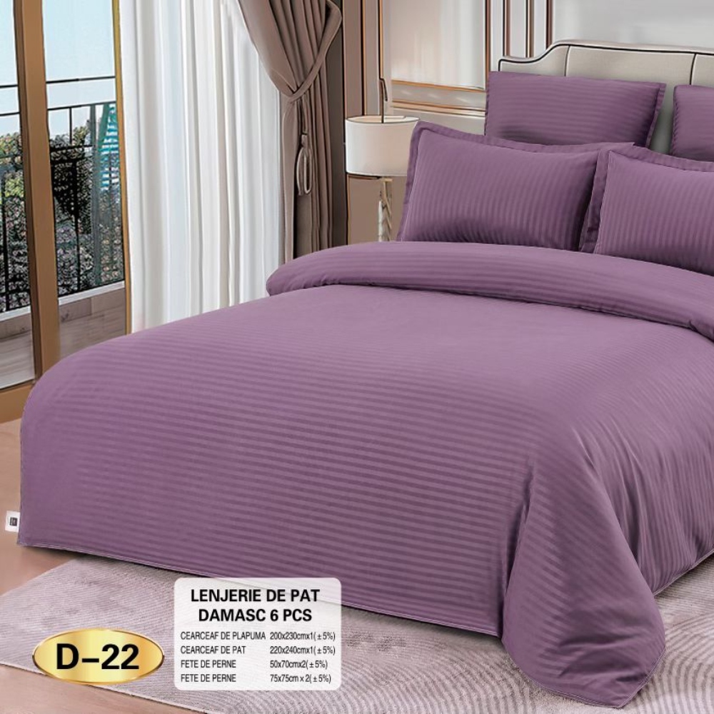 lenjerie de pat model damasc mov lenjerie de pat model damasc mov