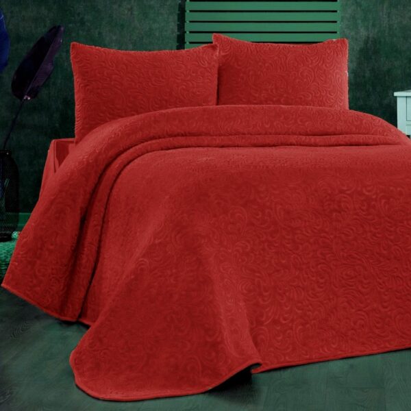 patura embosata grena + 2 fete de perna