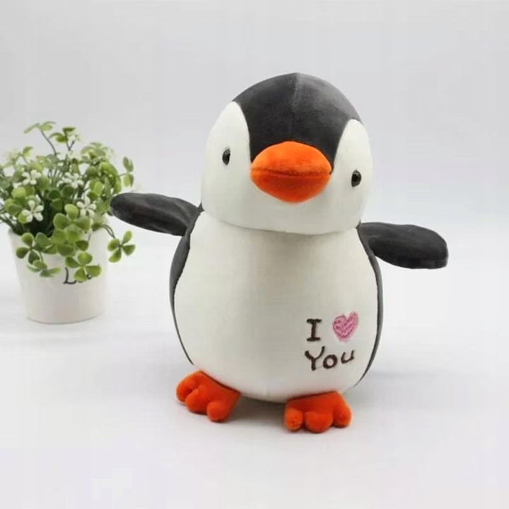 jucarie si patura cadou pinguin gri jucarie si patura cadou pinguin gri