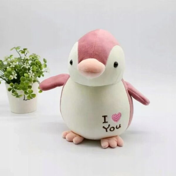 jucarie si patura cadou pinguin roz