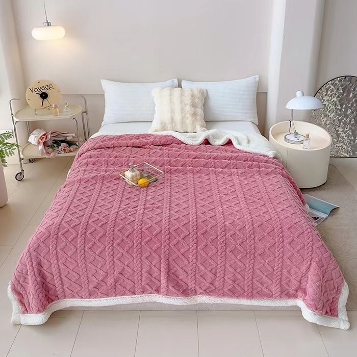 patura cu blanita uni roz patura cu blanita uni roz