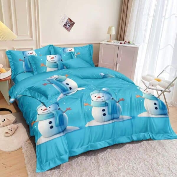 Lenjerie de Craciun Blue Snowman