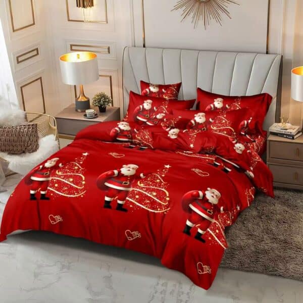 Lenjerie de Craciun Santas Golden Tree